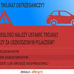 W jakiej odległości ustawić trójkąt na autostradzie dla bezpieczeństwa?